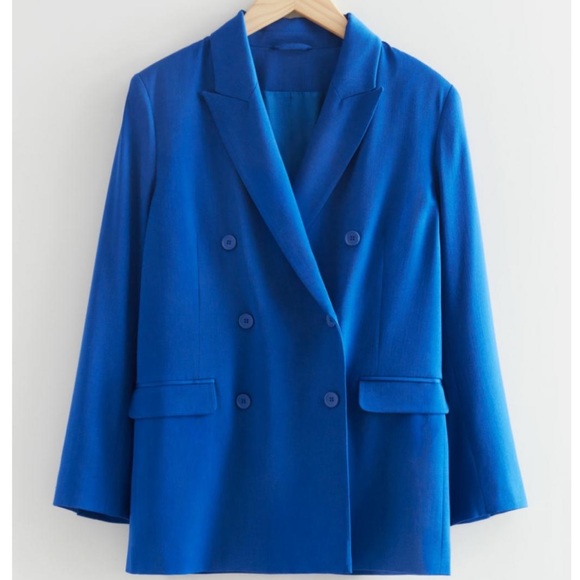 & Other Stories Double Breasted Blazer - Picture 4 of 5